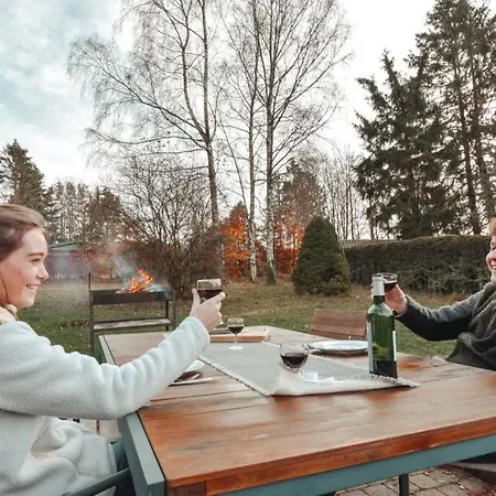 בקתה Le Heron 28pers, Malmedy- Cinema, Balneo, Sauna, Jardin *