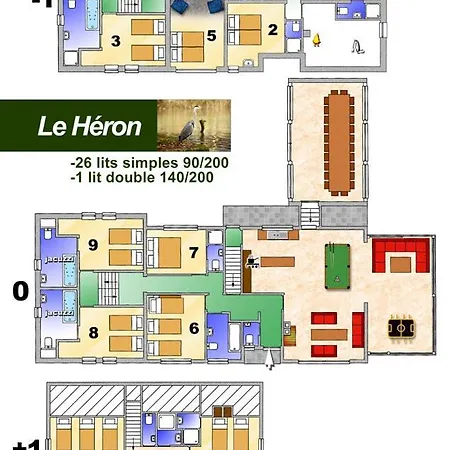 Le Heron 28pers, Malmedy- Cinema, Balneo, Sauna, Jardin Malmedy