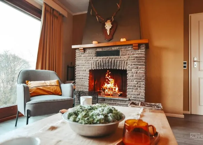 木屋 Le Heron 28pers, Malmedy- Cinema, Balneo, Sauna, Jardin *