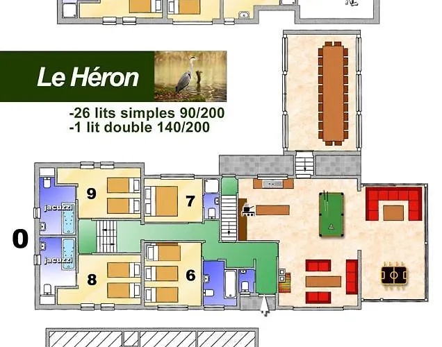 Le Heron 28pers, Malmedy- Cinema, Balneo, Sauna, Jardin 马尔梅迪